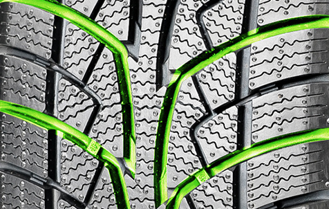 Asymmetrical Tread Pattern